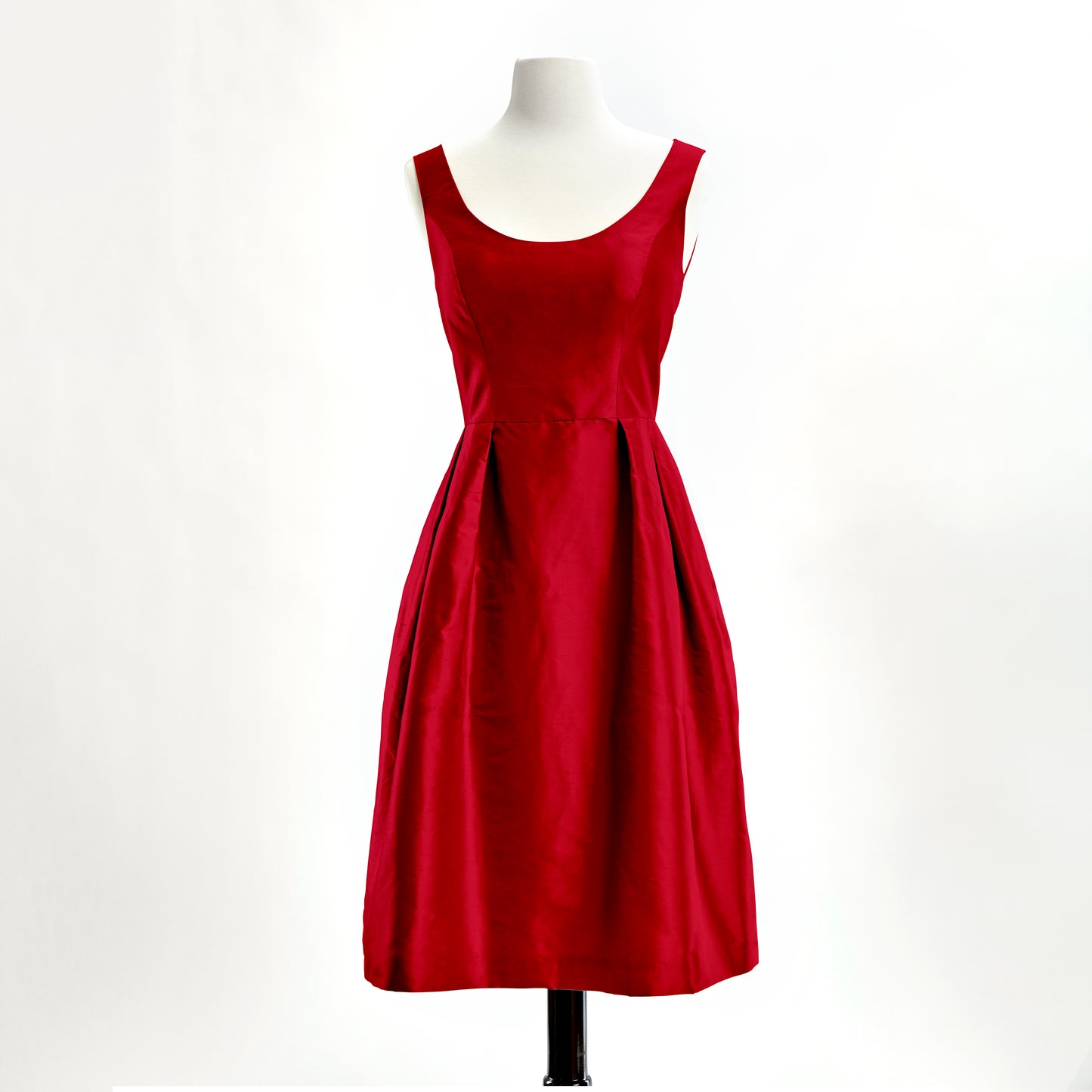 Camellia in Red Duchess Silk Satin