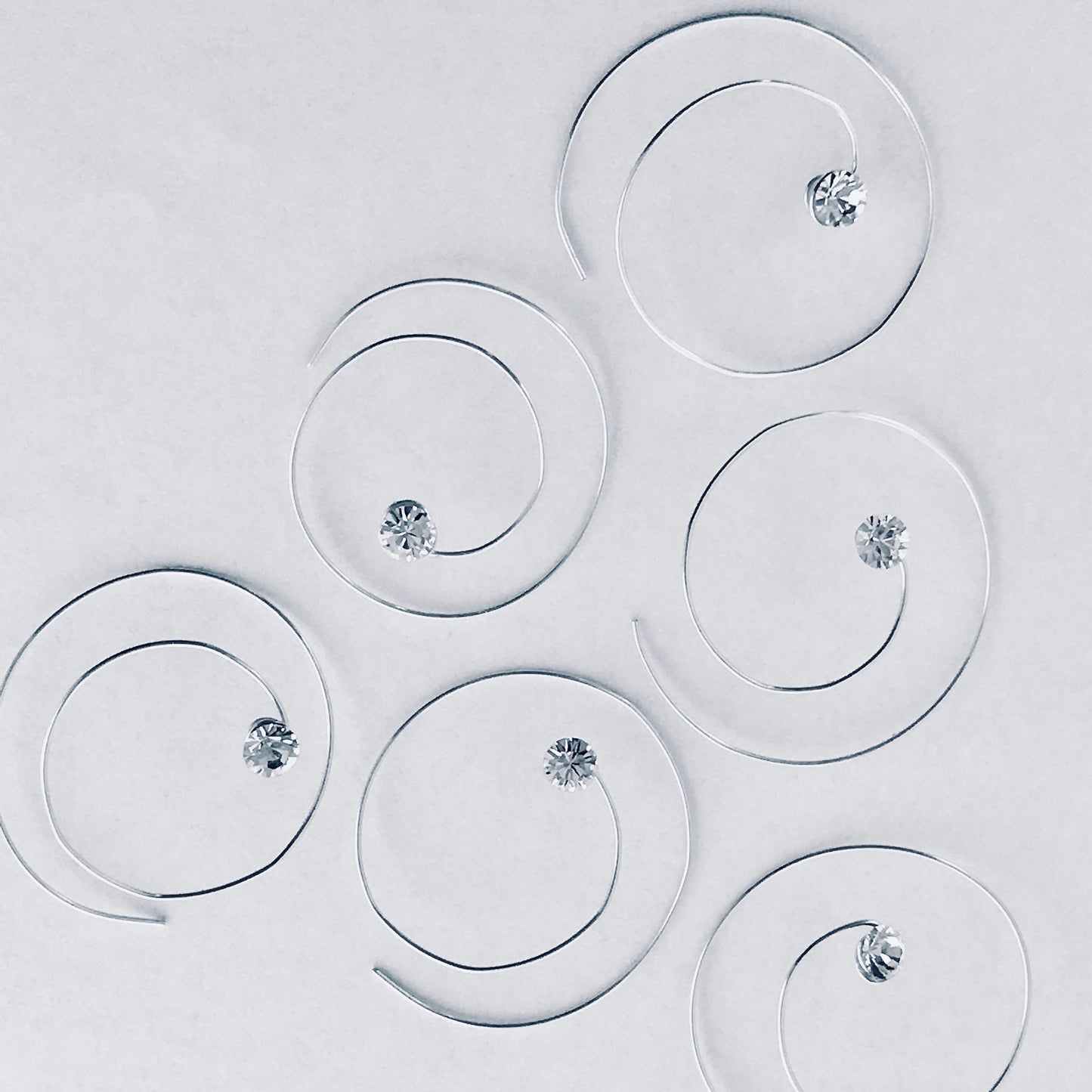 Crystal Spiral Hairpins