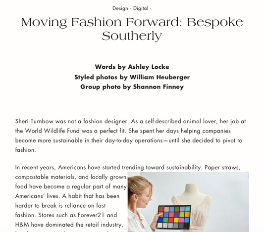 Moving Fashion Forward: Bespoke Southerly