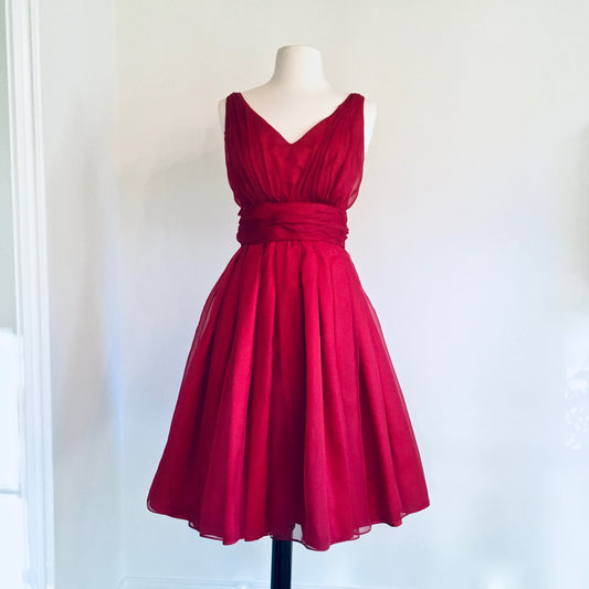 Magnolia Dress in Red